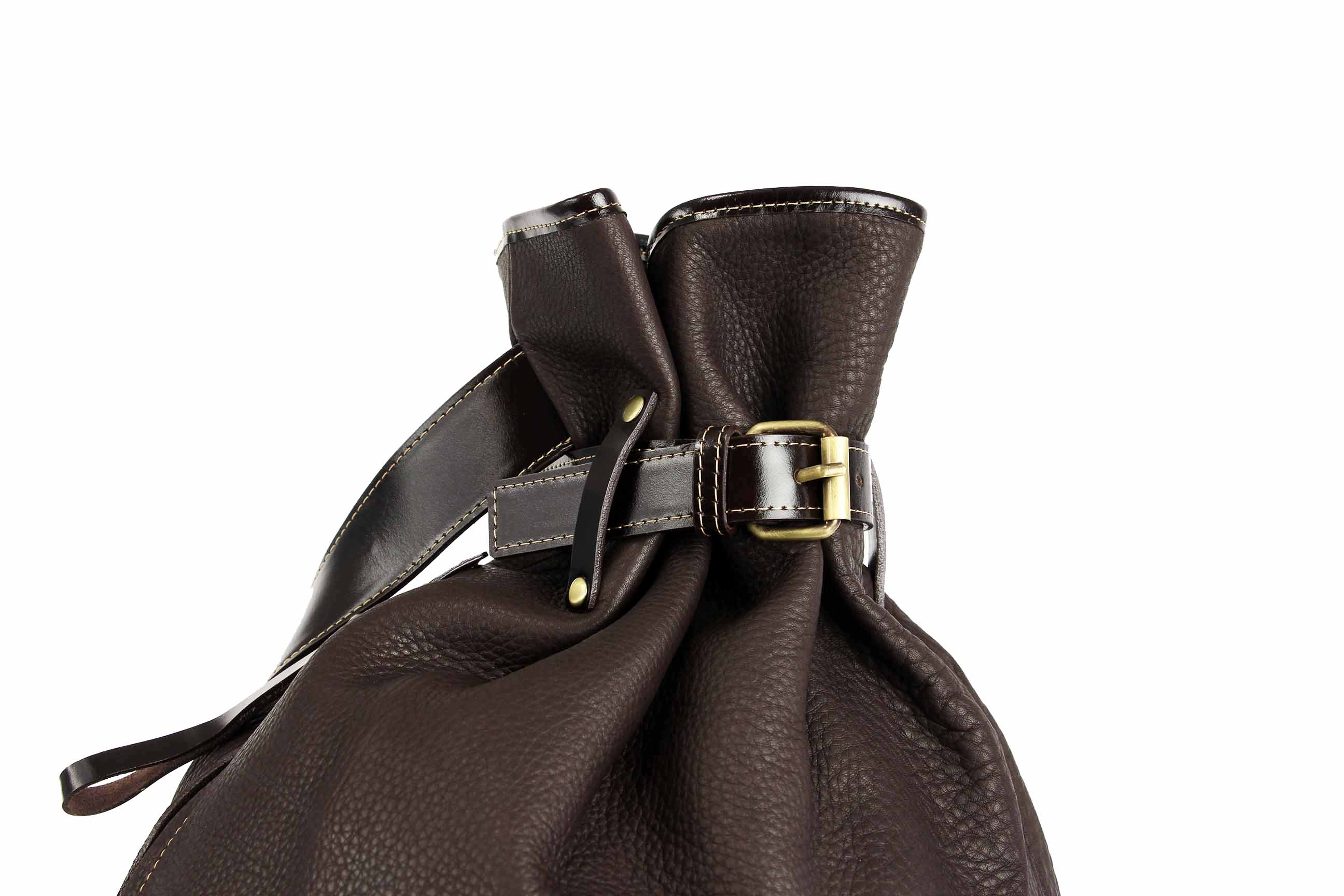 коричневый мужской рюкзак-мешок