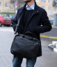 Мужская деловая сумка с плечевым ремнем Bufalo UJ-18 черная