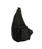 Диагональная черная сумка на грудь DBJ-04