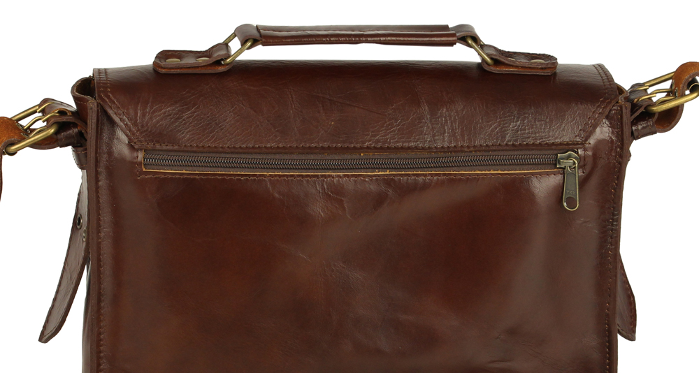 мужская коричневая кожаная сумка с плечевым ремнем и ручкой