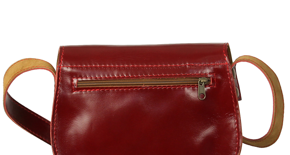 s-07 женская красная сумочка из кожи
