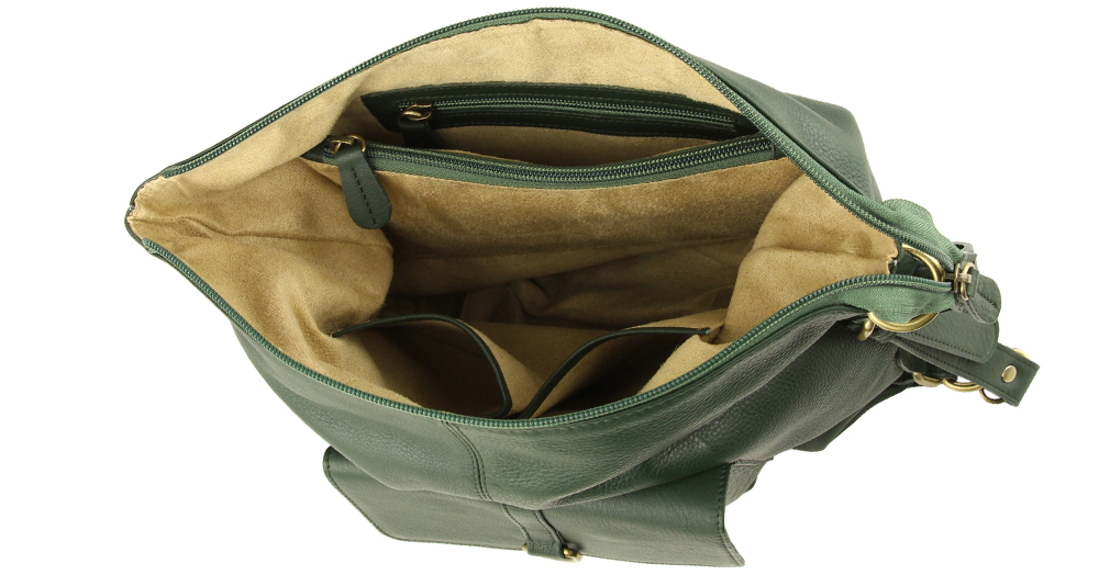 зеленый трансформер рюкзак из кожи