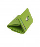 Компактный женский кошелек из мягкой кожи Bufalo WLJ-42 зелёного цвета