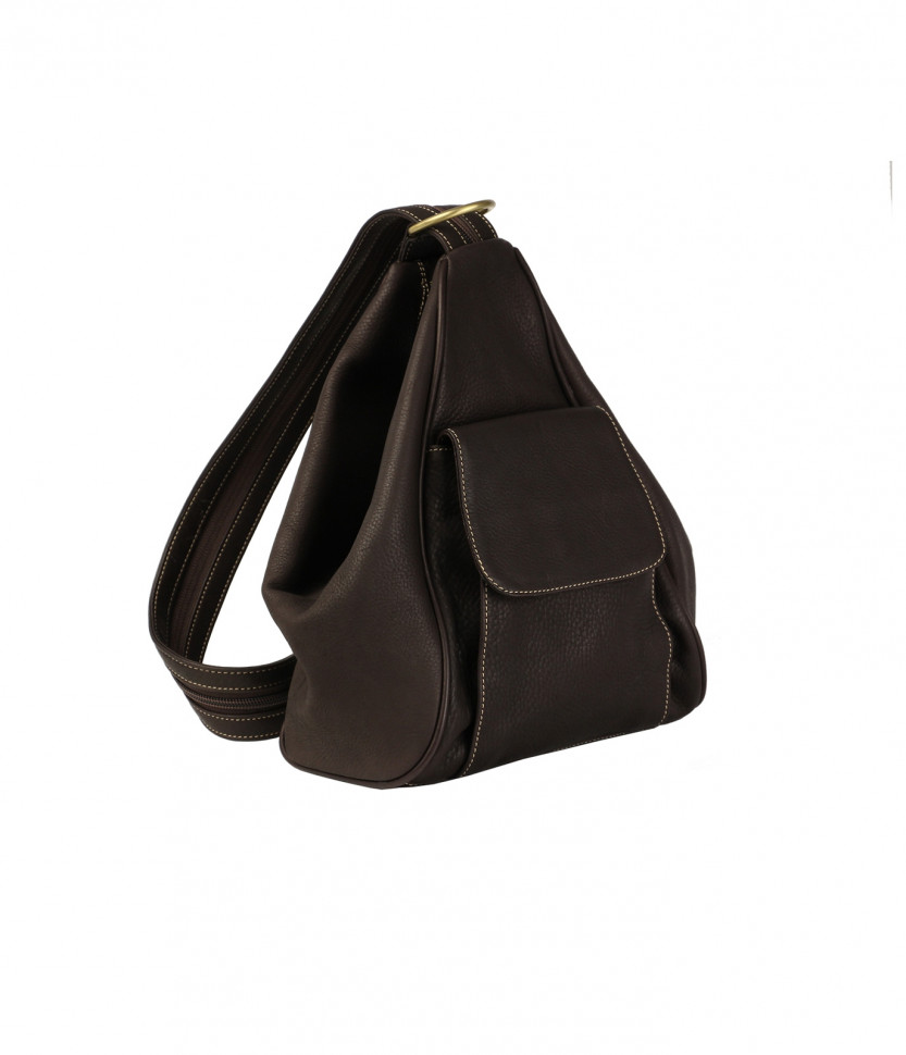 Городской кожаный рюкзак Bufalo BPJ-14 коричневый