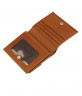 Небольшой квадратный кошелек из мягкой кожи кирпичного цвета Bufalo WLJ-11