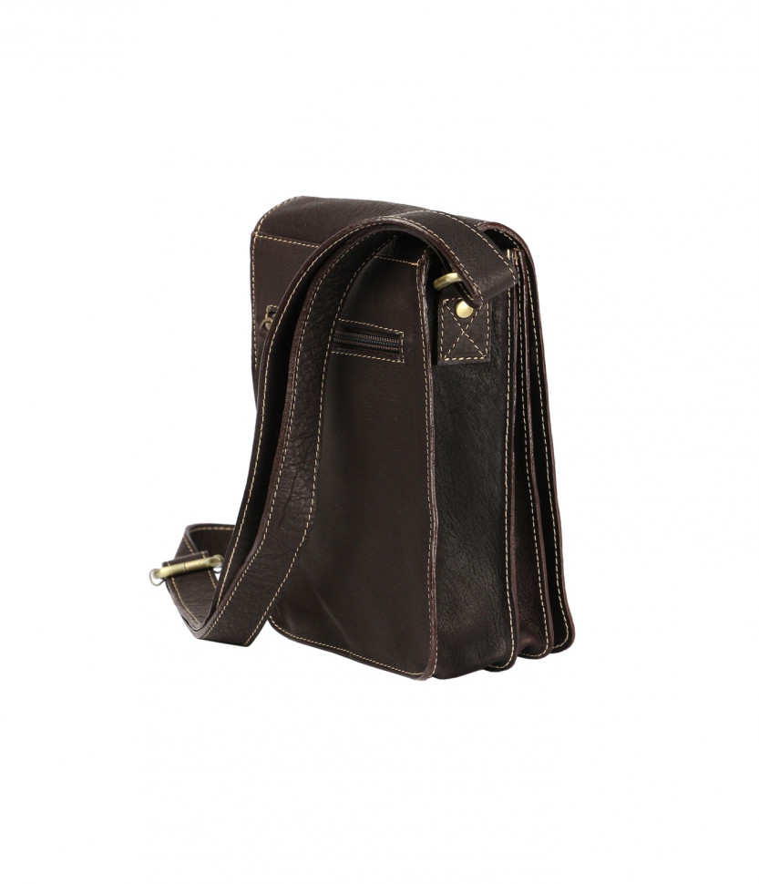 Маленькая сумочка для документов коричневая Bufalo SMJ-03
