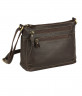 Женская кросс-боди сумка из мягкой кожи Bufalo SJ-15L коричневого цвета