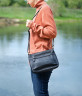 Женская кросс-боди сумка из мягкой кожи Bufalo SJ-15L чёрная