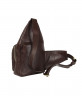 Диагональная коричневая сумка на грудь DBJ-03