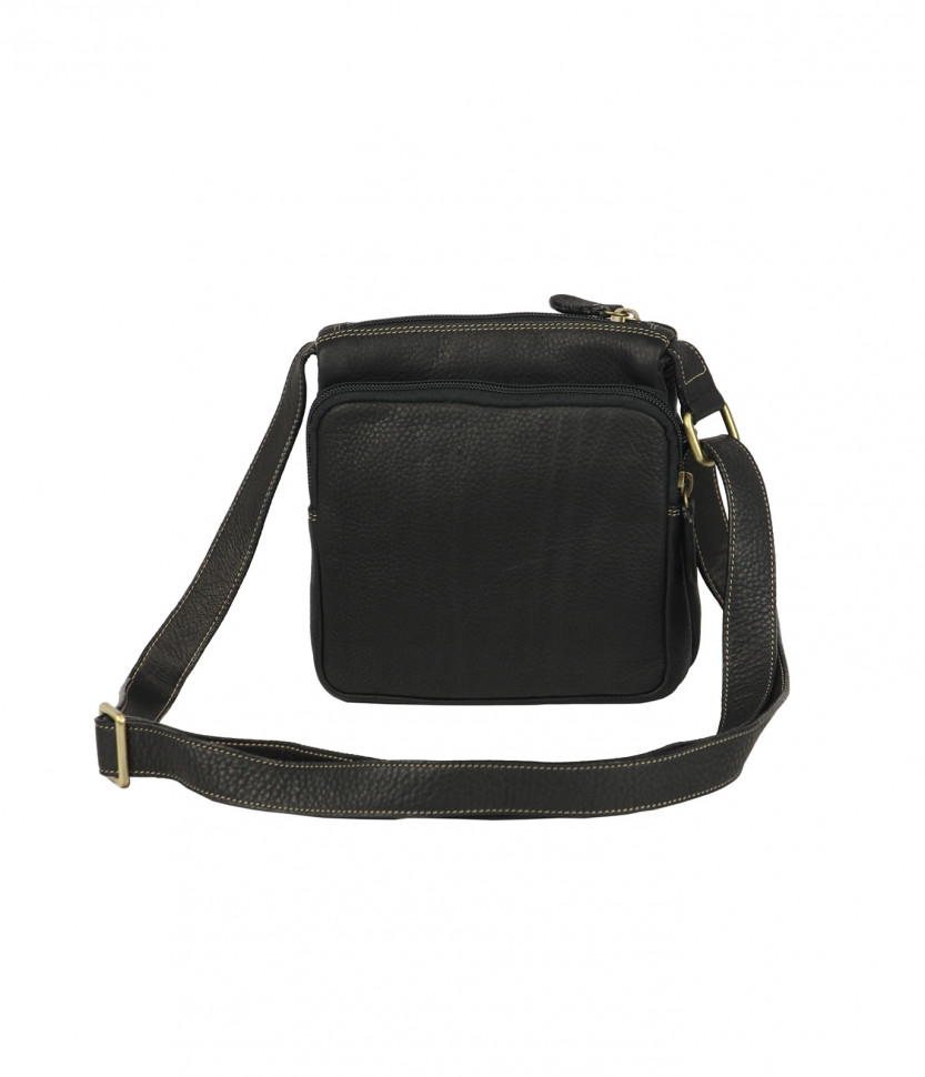 Маленькая двухсторонняя сумка черная Bufalo SMJ-04
