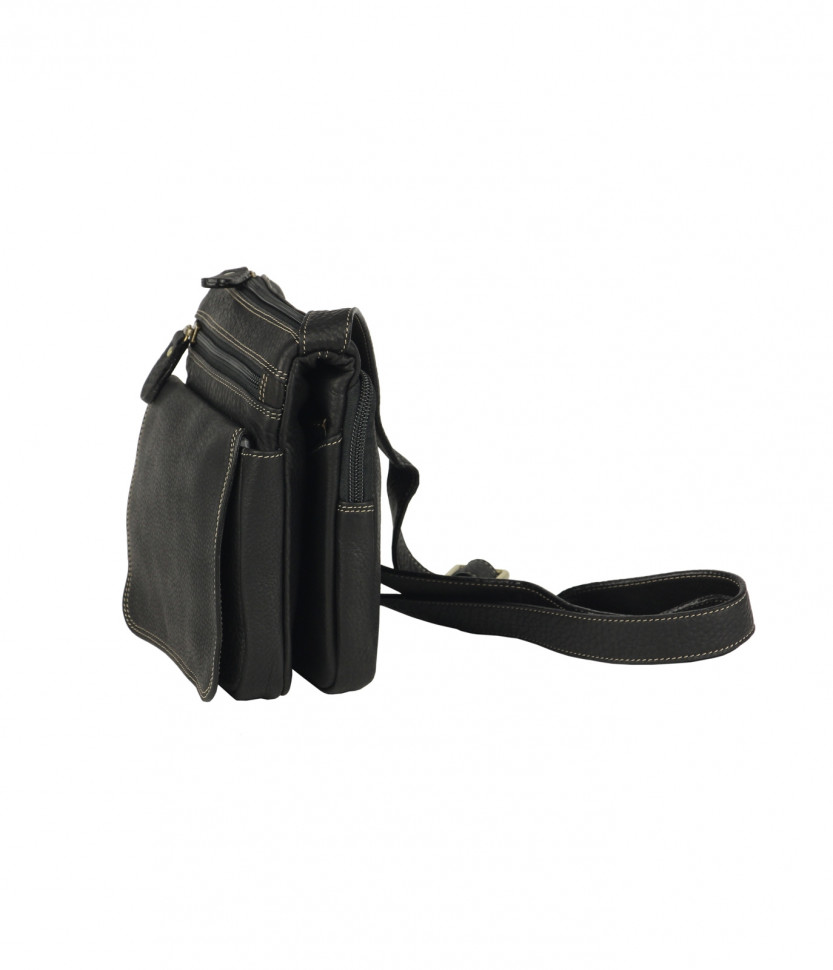 Маленькая двухсторонняя сумка черная Bufalo SMJ-04