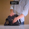 Маленькая мужская сумка рыжая Bufalo UJ-01