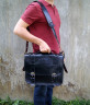 Черный кожаный портфель Bufalo LB-02