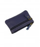 Мини-кошелёк на молнии из кожи синего цвета Bufalo WLJ-35