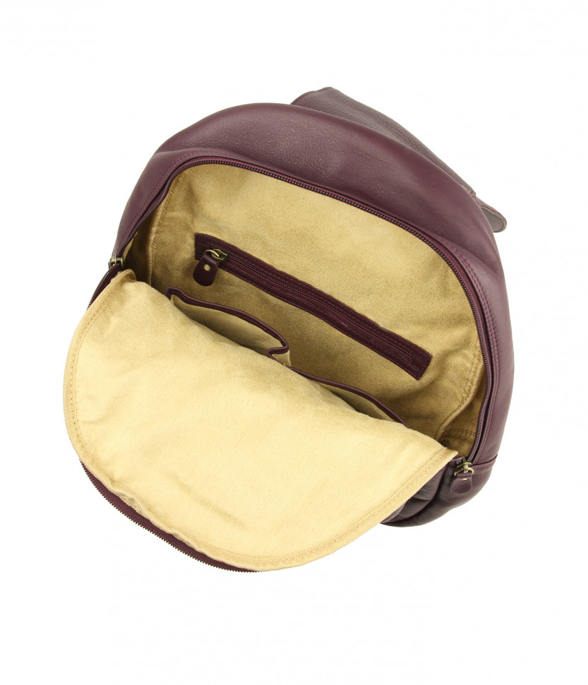 Большой кожаный рюкзак Bufalo BPJ-13 big фиолетовый