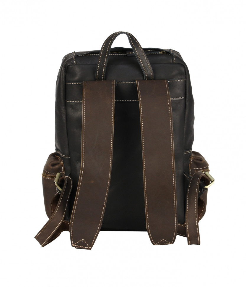Крутой рюкзак из нубука для мужчин BPN-18 small черный