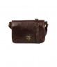 Прямоугольная сумочка с замочком S-06 коричневая