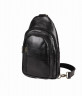 Диагональная сумка на грудь из кожи масляного дубленияBufalo DB-09 черная