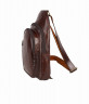 Диагональная сумка на грудь из жёсткой матовой кожи Bufalo DB-09 коричневая
