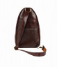 Диагональная сумка на грудь из жёсткой матовой кожи Bufalo DB-09 коричневая