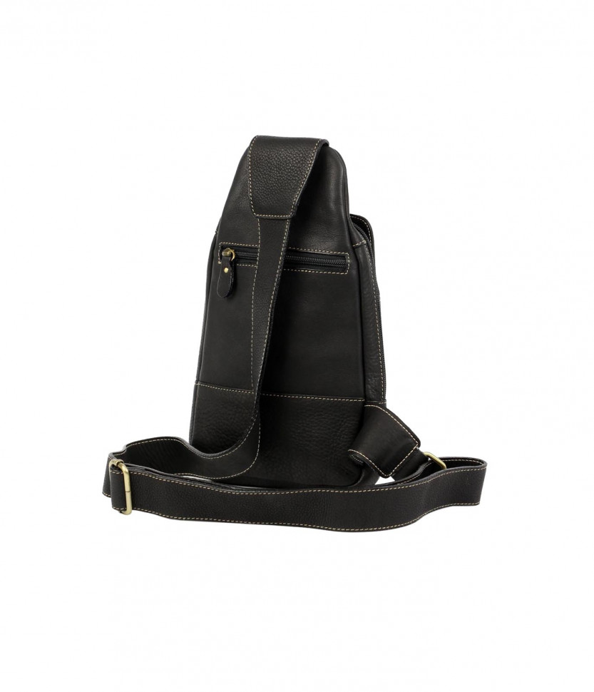 Стильная сумка на грудь Bufalo DBJ-05 черного цвета