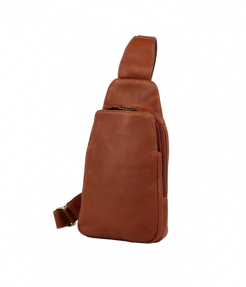 Компактная диагональная сумка кирпичного цвета Bufalo DBJ-05