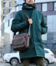 Большая мужская сумка на плечо Bufalo SMJ-02big коричневая