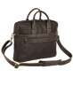 Мужская деловая сумка с плечевым ремнем Bufalo UJ-18 коричневая