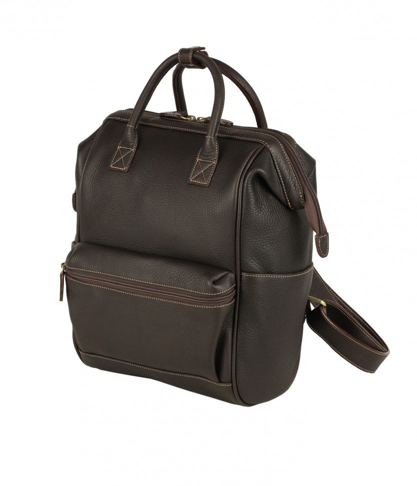 Городской рюкзак из мягкой кожи Bufalo BPJ-21 коричневый