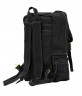 Крутой городской рюкзак из мягкой телячьей кожи черного цвета Bufalo BPJ-18