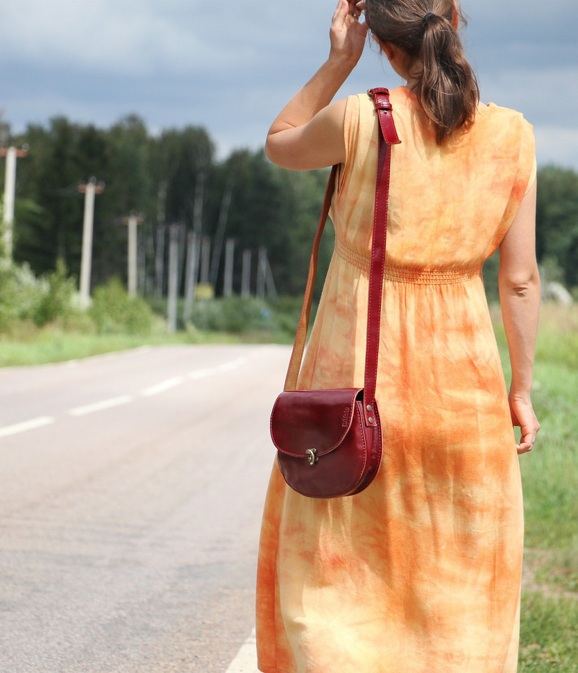 Красная женская сумочка с замочком Bufalo S-07B