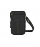 Чёрная поясная сумка с опциональным плечевым ремнем Bufalo SMJ-07
