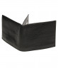 Черный кошелек из кожи растительного дубления Bufalo WLJ-05-zip