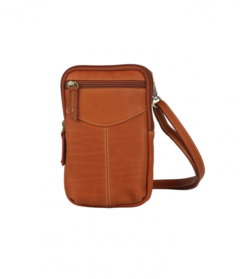 Поясная сумка с опциональным плечевым ремнем Bufalo SMJ-07 кирпичного цвета