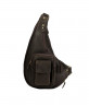 Диагональная коричневая сумка на грудь DBJ-04