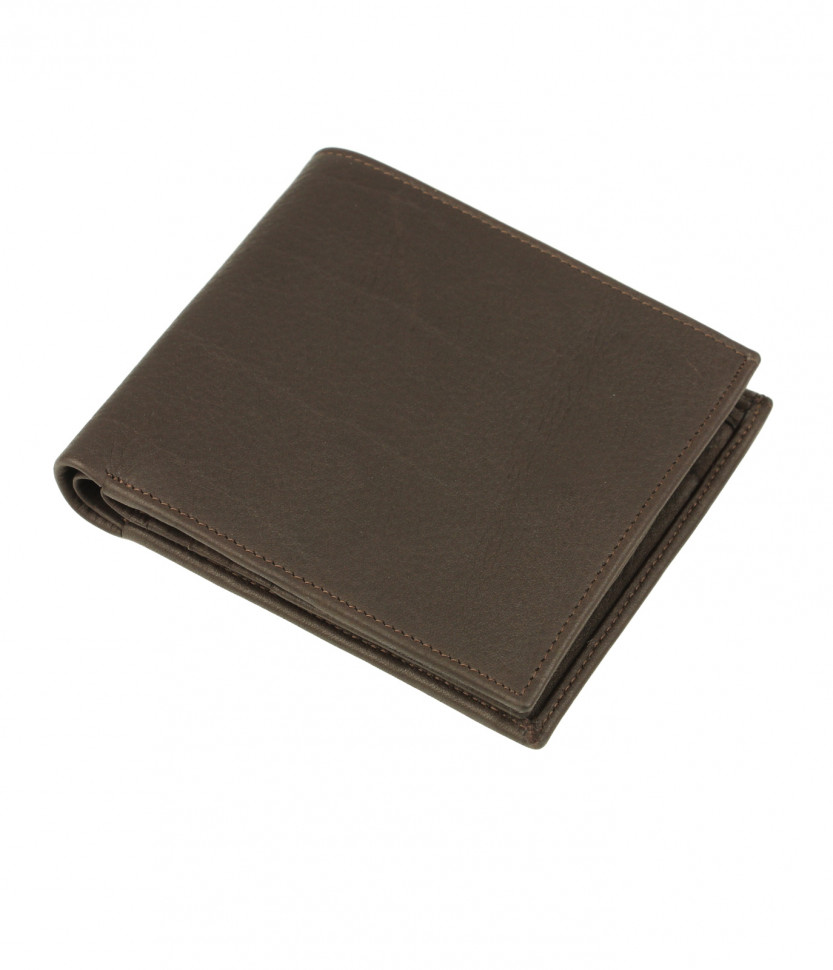 Мужское портмоне из мягкой кожи Bufalo WLJ-40 коричневого цвета