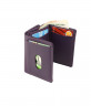 Компактный женский кошелек из мягкой кожи Bufalo WLJ-42 фиолетового цвета