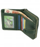 Женский кошелек из кожи наппа Bufalo WLJ-02 зеленого цвета